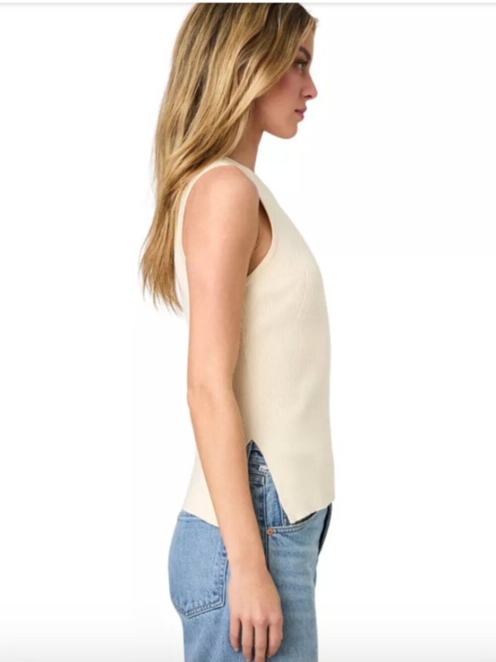 French Connection Mozza Rib Tank Top - Picture 3 of 10